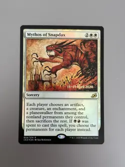 Mythos Of Snapdax Foil Prerelease MTG NM Magic The Gathering - Image 1