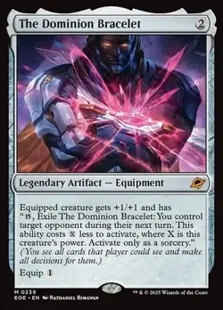 NM In Hand The Dominion Bracelet Ships Now EOE Mythic Voltron Equipment MTG - Image 1