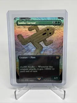 Jumbo Cactuar (Borderless) Final Fantasy Foil 343 NM Mtg - Image 1