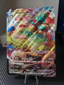 Snorlax VMAX JUMBO Card 142/202 Stamped Gamestop Promo Pokemon Sword & Shield - Image 1