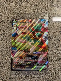 Snorlax VMAX JUMBO Card 142/202 Stamped Gamestop Promo Pokemon Sword & Shield - Image 1