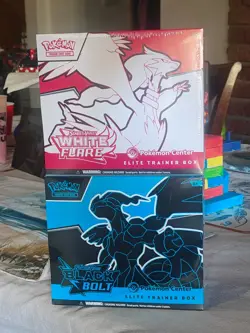 Pokemon Center Black Bolt & White Flare Elite Trainer Box ETB Set Sealed - Image 1
