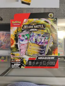 NEW Pokemon Deluxe Battle Deck MIRAIDON ex Factory Sealed Box Ready To Play Deck - Image 2