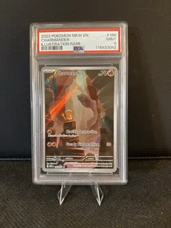 2023 PSA 9 Mint Charmander Illustration Rare #168/165 SV Pokemon 151 English - Image 1