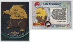 Drowzee Italian Silver Foil Topps Pokemon TV Animation Edition Series 2 #96 04qn - Image 3