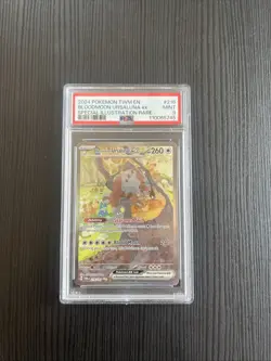 2024 POKEMON TWILIGHT MASQUERADE TWM EN #216 BLOODMOON URSALUNA ex PSA 9 - Image 1