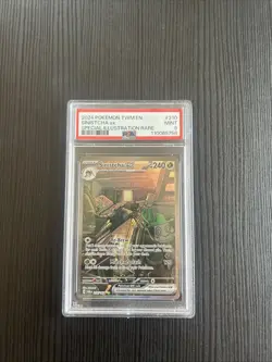 2024 POKEMON TWM EN-TWILIGHT MASQUERADE #210 SINISTCHA EX PSA 9 - Image 1