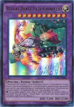 Ritual Beast Ulti-Gaiapelio - CROS-EN045 - Ultra Rare Unlimited NM Yugioh - Image 1
