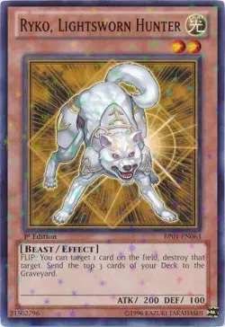 Ryko, Lightsworn Hunter - BP01-EN063 - Starfoil Rare NM Epic Dawn Yugioh - Image 1