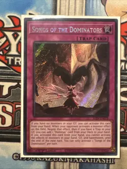 Songs of the Dominators ALIN-EN078 1st Edition Secret Rare NM Yugioh - Image 1