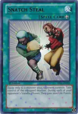 Snatch Steal - BP01-EN039 - Starfoil Rare NM Epic Dawn Yugioh - Image 1