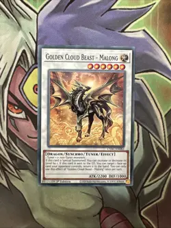 CYAC-EN082 Golden Cloud Beast - Malong Common 1st Edition NM Yugioh Card - Image 1