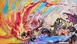 Yugioh Playmat Yu-Gi-Oh! Incredible Ecclesia and Fallen of Albaz - Image 3