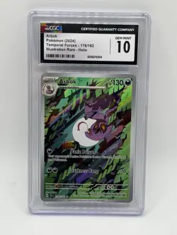 Pokemon Pikachu Scarlet & Violet Holo Card and Arbok Temporal Forcrs CGC 10 - Image 3
