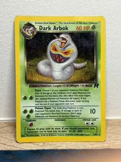 Dark Arbok 2/82 Original Team Rocket Set Holo Rare Vintage Wotc Pokemon Card HP - Image 1