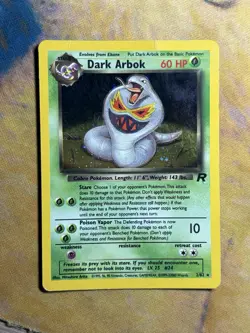 Dark Arbok 2/82 Original Team Rocket Set Holo Rare Vintage Wotc Pokemon Card HP - Image 2
