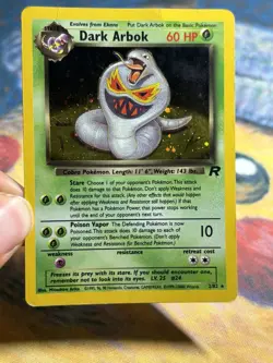 Dark Arbok 2/82 Original Team Rocket Set Holo Rare Vintage Wotc Pokemon Card HP - Image 3