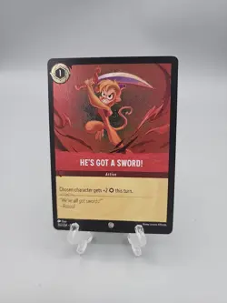 Disney Lorcana Card He's Got A Sword! 132/204 Common Foil - Image 1