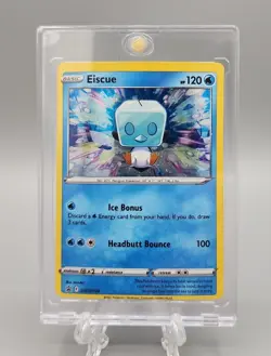 Eiscue Holo English Black Star Promo Pokemon Card SWSH128 With One Touch Slab - Image 1