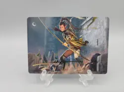 MTG LOTR Legolas, Counter of Kills Art Card Gold Stamped Signature Magic - Image 1