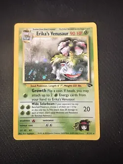 Erika's Venusaur Unlimited 4/132 Gym Challenge Holo Rare Pokemon Card 2000 NM! - Image 1