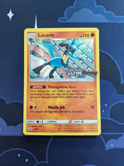 Lucario SM95 Promo Pokemon Card SM Ultra Prism TCG Pokemon Trading Card Game - Image 1