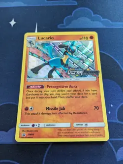 Lucario SM95 Promo Pokemon Card SM Ultra Prism TCG Pokemon Trading Card Game - Image 3