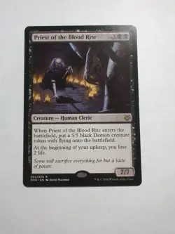 Misprint | Miscut Priest of the Blood Rite Duel Decks MTG - Image 1