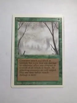 Misprint | Miscut MTG / Magic: The Gathering - 3rd Edition Revised - Fog - Image 1