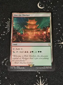 Fire-Lit Thicket 392, Final Fantasy REG, FIC MTG TCG - Image 1