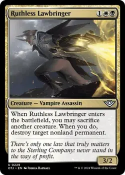 Ruthless Lawbringer - Near Mint MTG Outlaws of Thunder Junction - Image 1