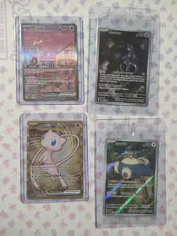 Pokemon 151 UPC Promo Card Set Mew Ex 053, Mew Ex Metal 205/165, Mewtwo 052 NM - Image 1