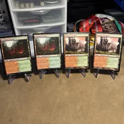 4x Magic the Gathering Stomping Ground Shock Land Lot MTG - Image 1