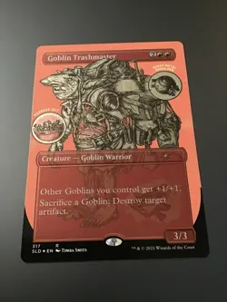 MTG Secret Lair #317 Goblin Trashmaster Borderless Etched Foil NM - Image 1