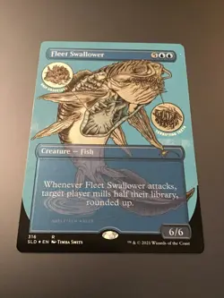 MTG Secret Lair #316 Fleet Swallower Borderless Etched Foil NM - Image 1