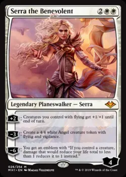 MTG English Serra the Benevolent NM Normal Modern Horizons - Image 1