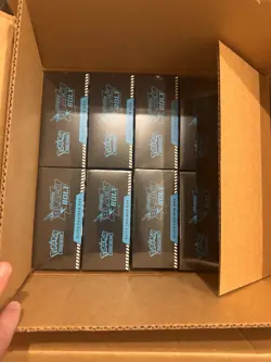 SEALED Pokemon TCG S&V Black Bolt ETB Lot of 10 with Case Box - Image 1