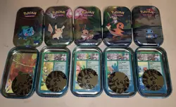 Pokemon Kanto Friends Mini Tin Art Set - NO PACKS - Image 1