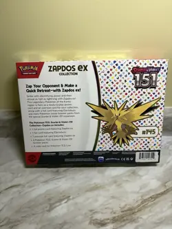 Pokemon TCG Scarlet & Violet 151 Zapdos EX Collection Box Sealed LOT OF TWO - Image 5