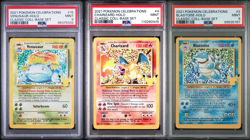Pokemon Celebrations Big 3 Set Lot Graded PSA 9 Charizard - Blastoise - Venusaur - Image 1