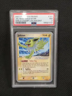 PSA 7 gold star jolteon world championship promo 2007 Pokemon - Image 1