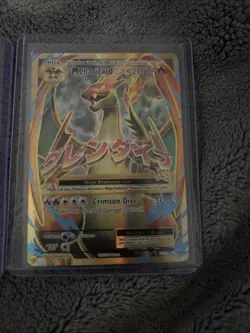 2016 Pokemon XY Evolutions Mega M Charizard EX 101/108 Full Art Holo MP - Image 1