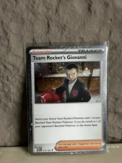 Pokemon 2025 TCG - Team Rocket's Giovanni 174/182- Cosmos Promo -Destined Rivals - Image 1