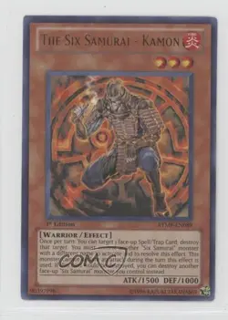 The Six Samurai - Kamon 1st Ed. YuGiOh Ra Yellow MegaPack #RYMP-EN089 0b3 - Image 1