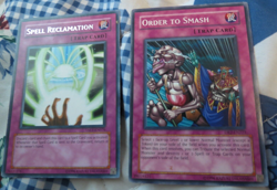 20 Vintage 1996 Konami Yugioh 1st Edition Cards Mostly Trap Cards - Image 4