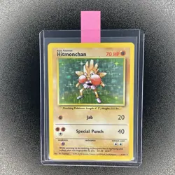 🔥 Hitmonchan 7/102 🔥 Original Holo Rare Base Set Pokemon Card 1999 WOTC TCG - Image 2