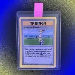 🔥 Pokemon Breeder 76/102 🔥 Non Holo Rare Base Set Trainer Pokemon Card 1999 - Image 1