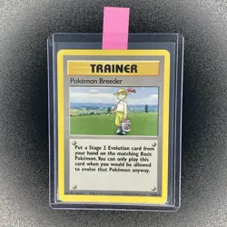 🔥 Pokemon Breeder 76/102 🔥 Non Holo Rare Base Set Trainer Pokemon Card 1999 - Image 2