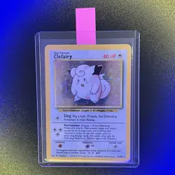 🔥 Clefairy 5/102 🔥 Original Holo Rare Base Set Pokemon Card 1999 WOTC TCG - Image 1