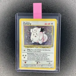 🔥 Clefairy 5/102 🔥 Original Holo Rare Base Set Pokemon Card 1999 WOTC TCG - Image 2